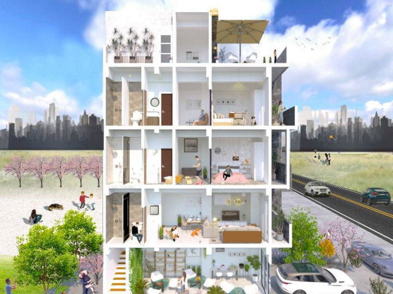 嘉義市⛱️新民路上三角窗黃金店面⛱️  設計圖及建照一起出售